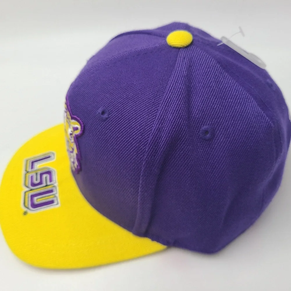 Youth LSU Tigers Hat Snapback Mitchell & Ness Purple Yellow NCAA University Boys